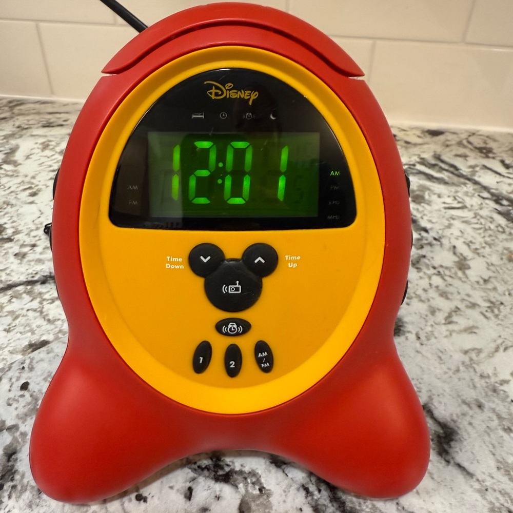 Vintage Disney Digital Clock Radio